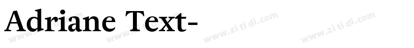 Adriane Text字体转换